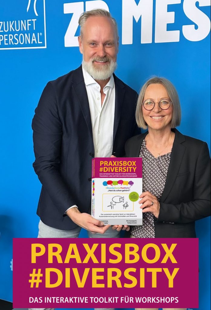 Pivi Scamperle und Tobias Grewe mit ihrer neuen PRAXISBOS #Diversity